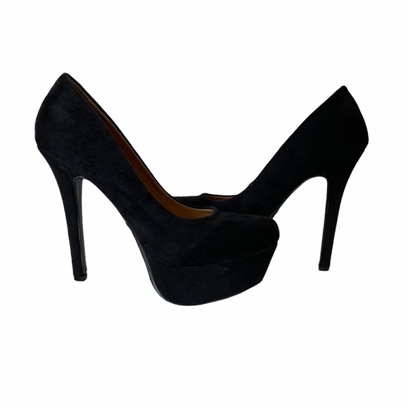 Delicious Black Platform Heels - Picture 2 of 6